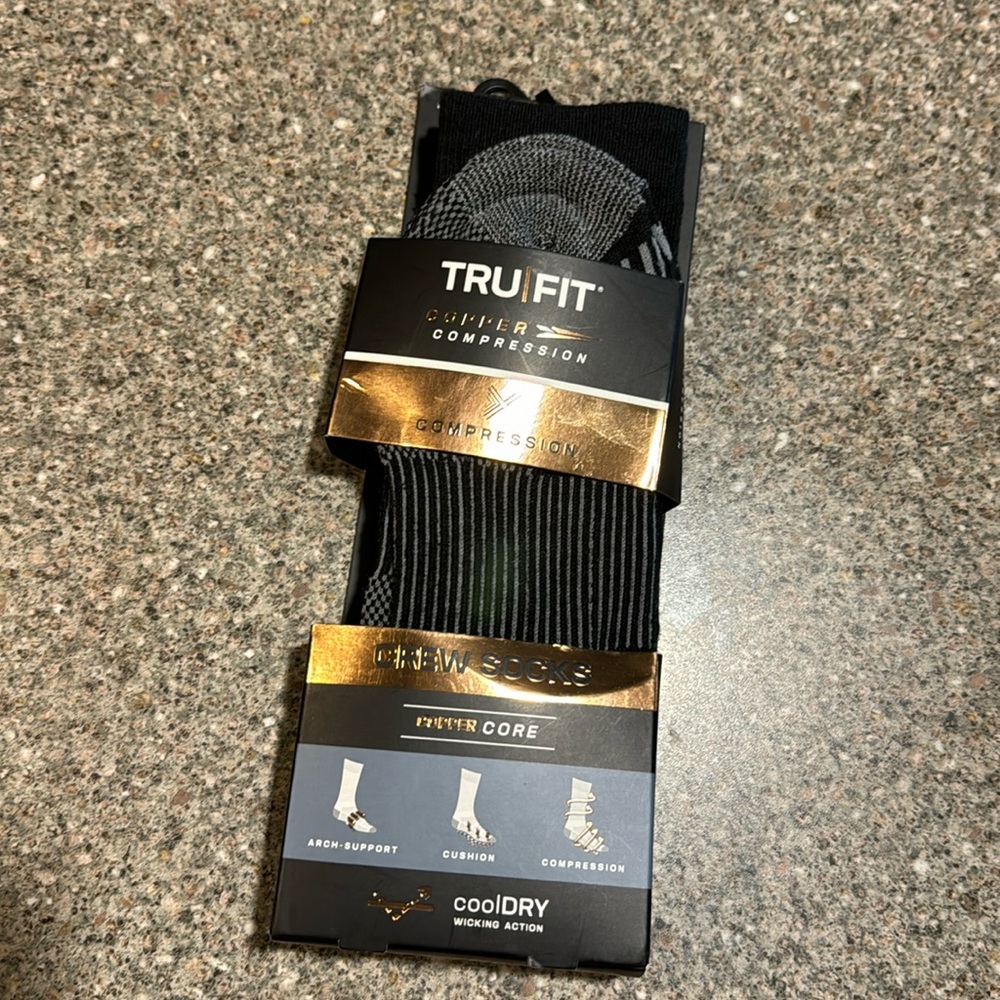 Tru Fit copper compression socks